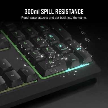 Teclado Gamer Corsair K55 Core RGB USB - Negro