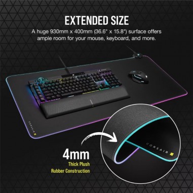 Mouse Pad Gamer Corsair MM700 XL RGB - Negro