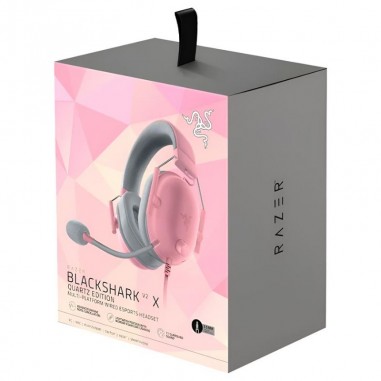 Auricular Gamer Razer BlackShark V2 X Quartz – Sonido 7.1, Diseño Ergonómico – Rosa