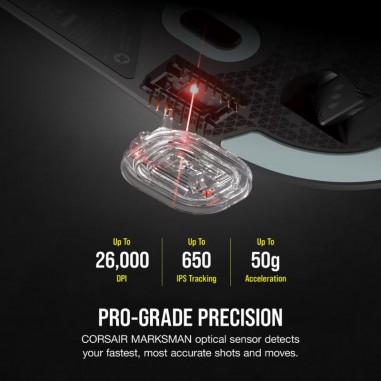 Mouse Gamer Corsair M75 Air Bluetooth - Negro