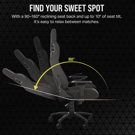 Silla Gamer Corsair T3 Rush - Charcoal