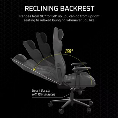 Silla Gamer Corsair TC500 Luxe - Shadow