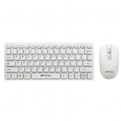 Teclado + Mouse FTX FTXGK03 Wireless - Blanco