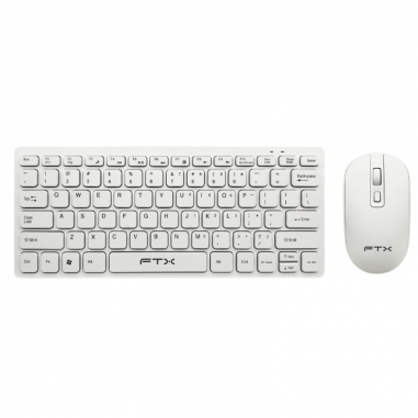 Teclado + Mouse FTX FTXGK03 Wireless - Blanco
