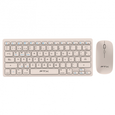 Teclado + Mouse FTX FTXGK03 Wireless - Dorado