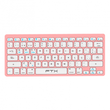 Teclado FTX FTXB1000 Ultra Slim Bluetooth - Rosa