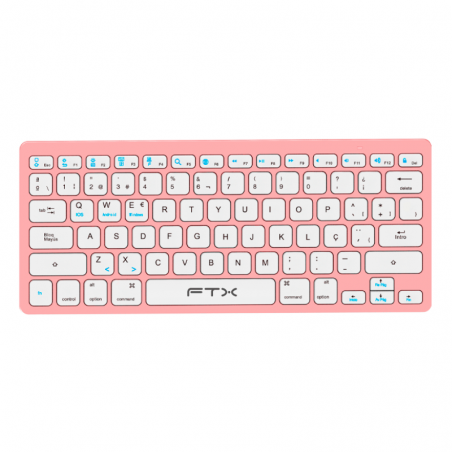 Teclado FTX FTXB1000 Ultra Slim Bluetooth - Rosa