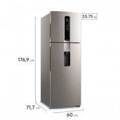 Heladera Electrolux F/S 408Lts Inverter 2 Puertas - Inox 2