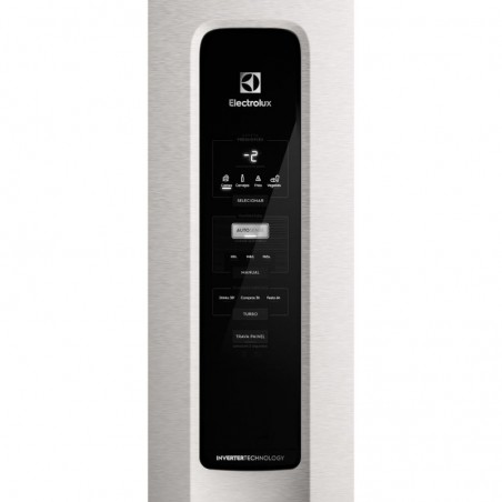 Heladera Electrolux F/S 488Lts Inverter Freezer Abajo  - Inox