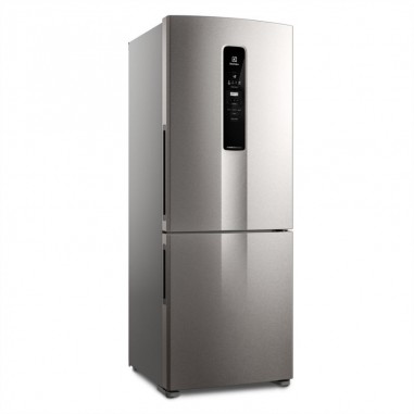 Heladera Electrolux F/S 488Lts Inverter Freezer Abajo  - Inox