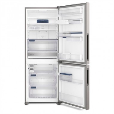 Heladera Electrolux F/S 488Lts Inverter Freezer Abajo  - Inox