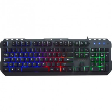 Kit Gamer Teclado Satellite GK-42 RGB + Mouse + Mousepad + Speaker - Negro (Español)