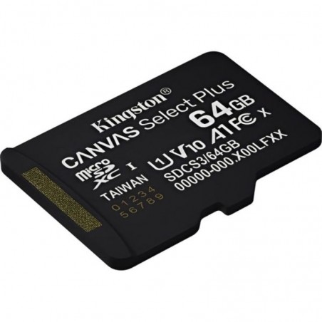 Memoria MicroSD Kingston Canvas Plus 100 MB/s 64 GB