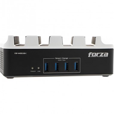 Estación de carga USB Forza USB-C + 4 tomas 220V
