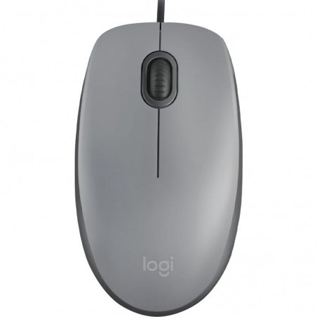Mouse Logitech M110S Silent – Click silencioso, USB, diseño cómodo - Gris