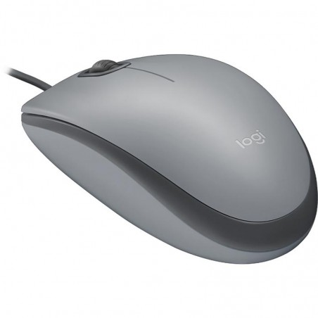 Mouse Logitech M110S Silent – Click silencioso, USB, diseño cómodo - Gris