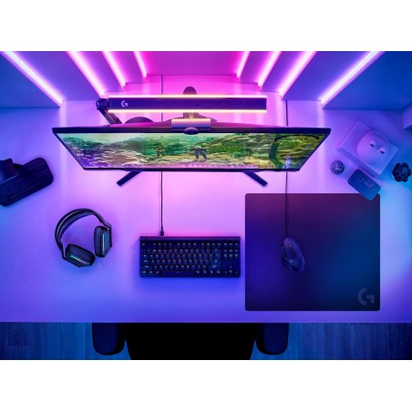 Mouse Pad Logitech G640 Large – Superficie de tela, base antideslizante