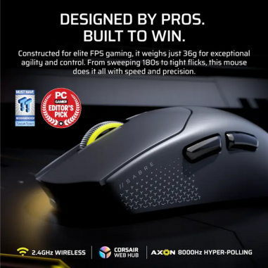Mouse Gamer Corsair Sabre V2 Pro Ultralight - Blanco