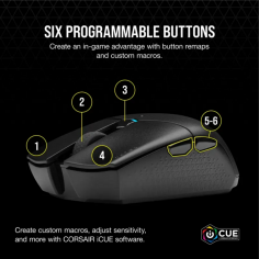 Mouse Gamer Corsair Katar Pro Wireless 2