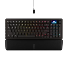 Teclado Gamer Corsair Vanguard Pro 96 – Switches magnéticos, pantalla LCD