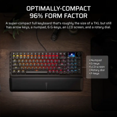 Teclado Gamer Corsair Vanguard 96 – Switches MLX, diseño compacto 2