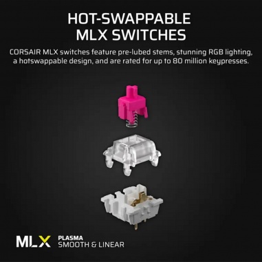 Teclado Gamer Corsair Vanguard 96 – Switches MLX, diseño compacto