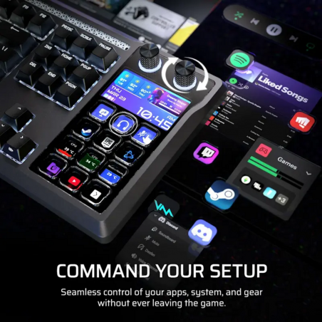 Teclado Gamer + Stream Deck Corsair Galleon 100SD – Control de streaming, botones personalizables