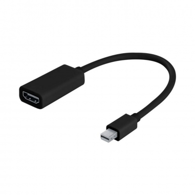 Adaptador Argom Mini DisplayPort a HDMI – Conversión de Video Digital, Color Negro