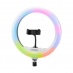 Aro de Luz LED Satellite 12" RGB – Iluminación Multicolor para Streaming y Contenido