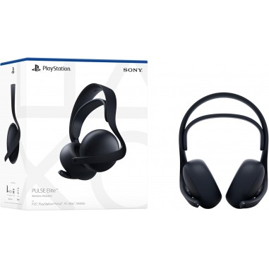 Auricular Sony Pulse Elite Wireless – Audio Inalámbrico de Alta Fidelidad, Blanco y Negro