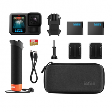 Cámara de Acción GoPro HERO13 Black Bundle – Video 5.3K y Accesorios Incluidos