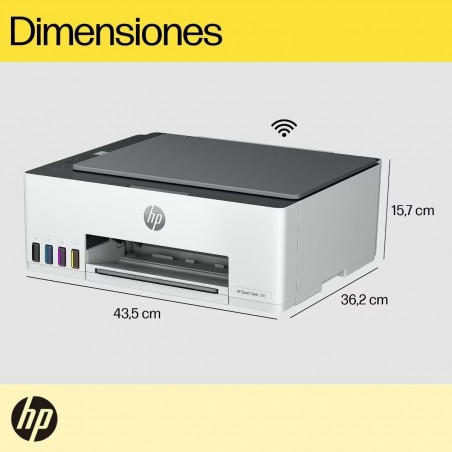 Impresora Multifunción HP Smart Tank 580 – Impresión, Copia, Escaneo y Tintas Incluidas + Tintas de REGALO