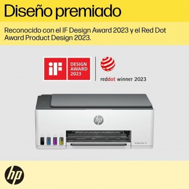 Impresora Multifunción HP Smart Tank 580 – Impresión, Copia, Escaneo y Tintas Incluidas + Tintas de REGALO