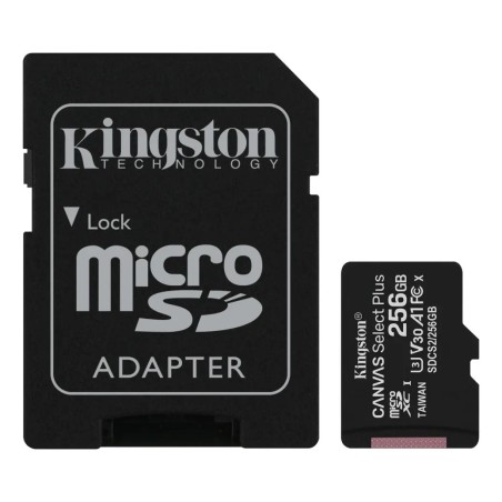 Memoria MicroSD Kingston Canvas 256GB – Velocidad de hasta 100MB/s