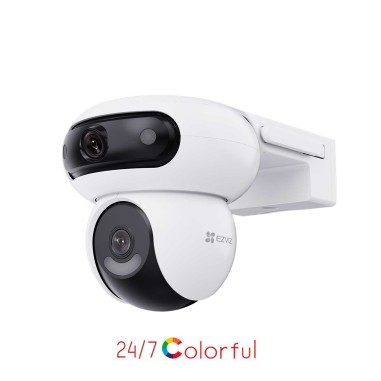 Cámara WiFi Ezviz H90 Dual – Doble Lente 2K+, Cobertura 360° e Inteligencia Artificial