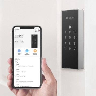 Cerradura Inteligente Ezviz DL03 – Acceso por Contraseña, Tarjeta y Aplicación Móvil
