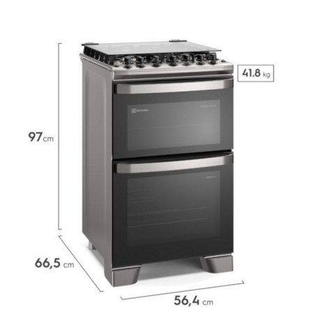 Cocina A Gas Electrolux 4 Hornallas 2 Hornos 35/79L