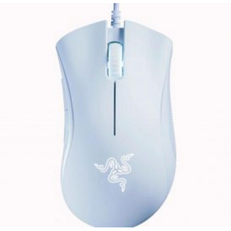 Mouse Gamer Razer DeathAdder Essential White Edition – Ergonómico, Precisión Gaming – Blanco