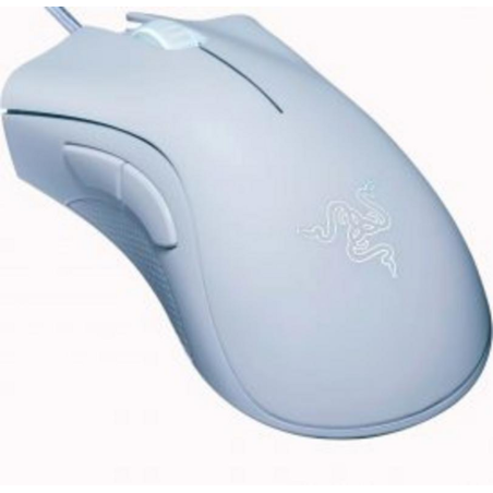 Mouse Gamer Razer DeathAdder Essential White Edition – Ergonómico, Precisión Gaming – Blanco