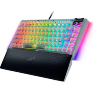 Teclado Gamer Razer BlackWidow V4 75% Phantom White Edition – Mecánico, RGB, Diseño Translúcido 2