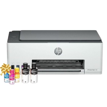 Impresora Multifunción HP Smart Tank 580 – Impresión, Copia, Escaneo y Tintas Incluidas + Tintas de REGALO