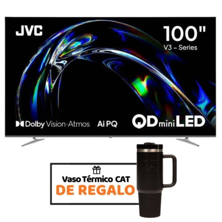 SMART TV JVC QD-MINI LED 100" 4K UHD 120HZ GOOGLE TV HDR10