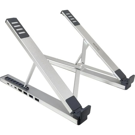 Soporte Quanta QTSNT17 7 en 1 para Notebook/Tablet - Ajustable, Base Ventilada con HUB