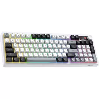 Teclado Gamer Onikuma MT902 96% RGB Inalámbrico - White (Inglés) 2