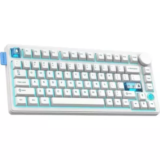Teclado Onikuma MT706 75% RGB Inalambrico - Blanco 2