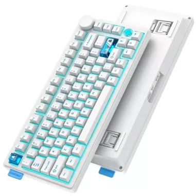 Teclado Onikuma MT706 75% RGB Inalambrico - Blanco
