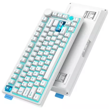 Teclado Onikuma MT706 75% RGB Inalambrico - Blanco