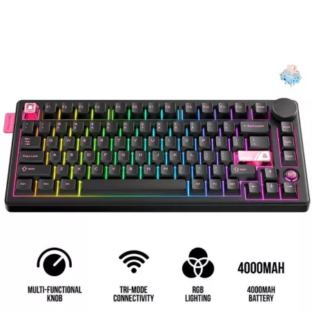 Teclado Gamer Onikuma MT706 BT Inalámbrico - Black (Inglés)