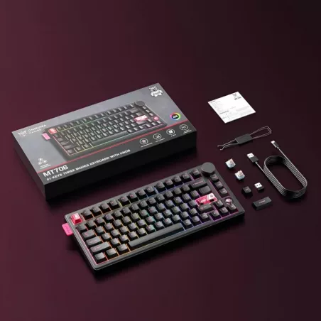 Teclado Gamer Onikuma MT706 BT Inalámbrico - Black (Inglés)