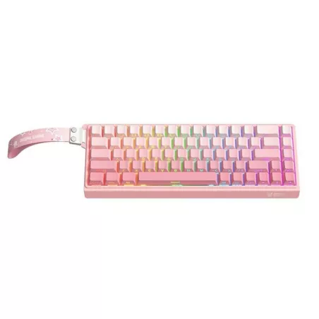 Teclado Onikuma G69 60% RGB Inalambrico - Rosa